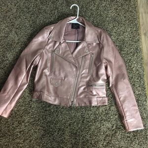 Rose Gold Moto Jacket
